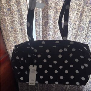 Baggu polka dot bowler bag